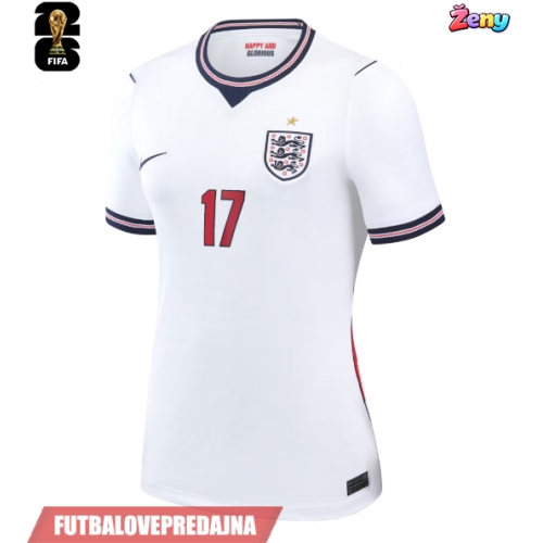 Lacne Ženy Futbalové dres Anglicko Morgan Rogers #17 MS 2026 Krátky Rukáv - Domáci